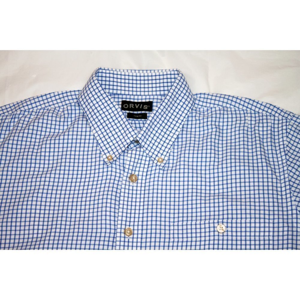 Orvis Trim Fit Mens Long Sleeve Button Down Shirt Size XL - Picture 4 of 8
